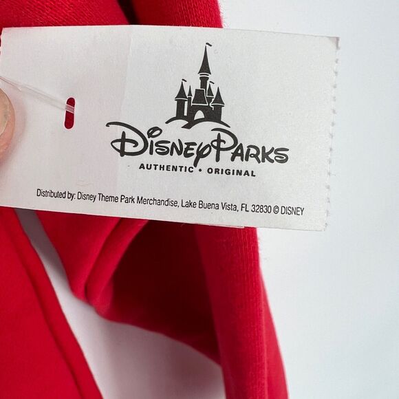Disney Parks XS Red Mickey Sweatshirt Christmas Pullover Cozy Retro Festive Gift - Picture 4 of 12